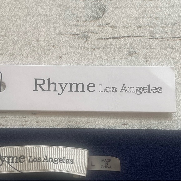 NEW Rhyme Los Angeles Vertical/Horizontal Stripes Lined Mini Skirt Large - Picture 4 of 10